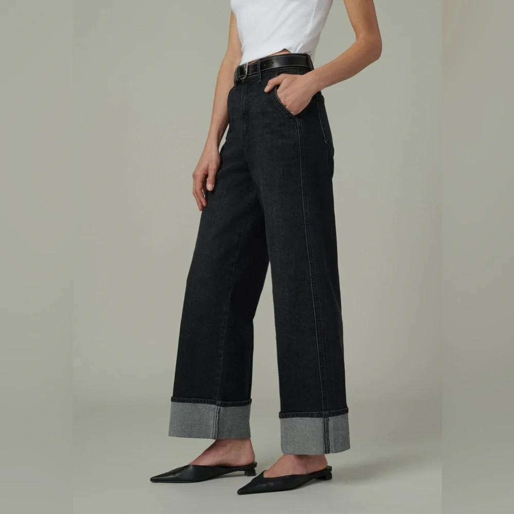 Joe's Jeans Dark Wide-Leg Denim - Picture 3 of 14